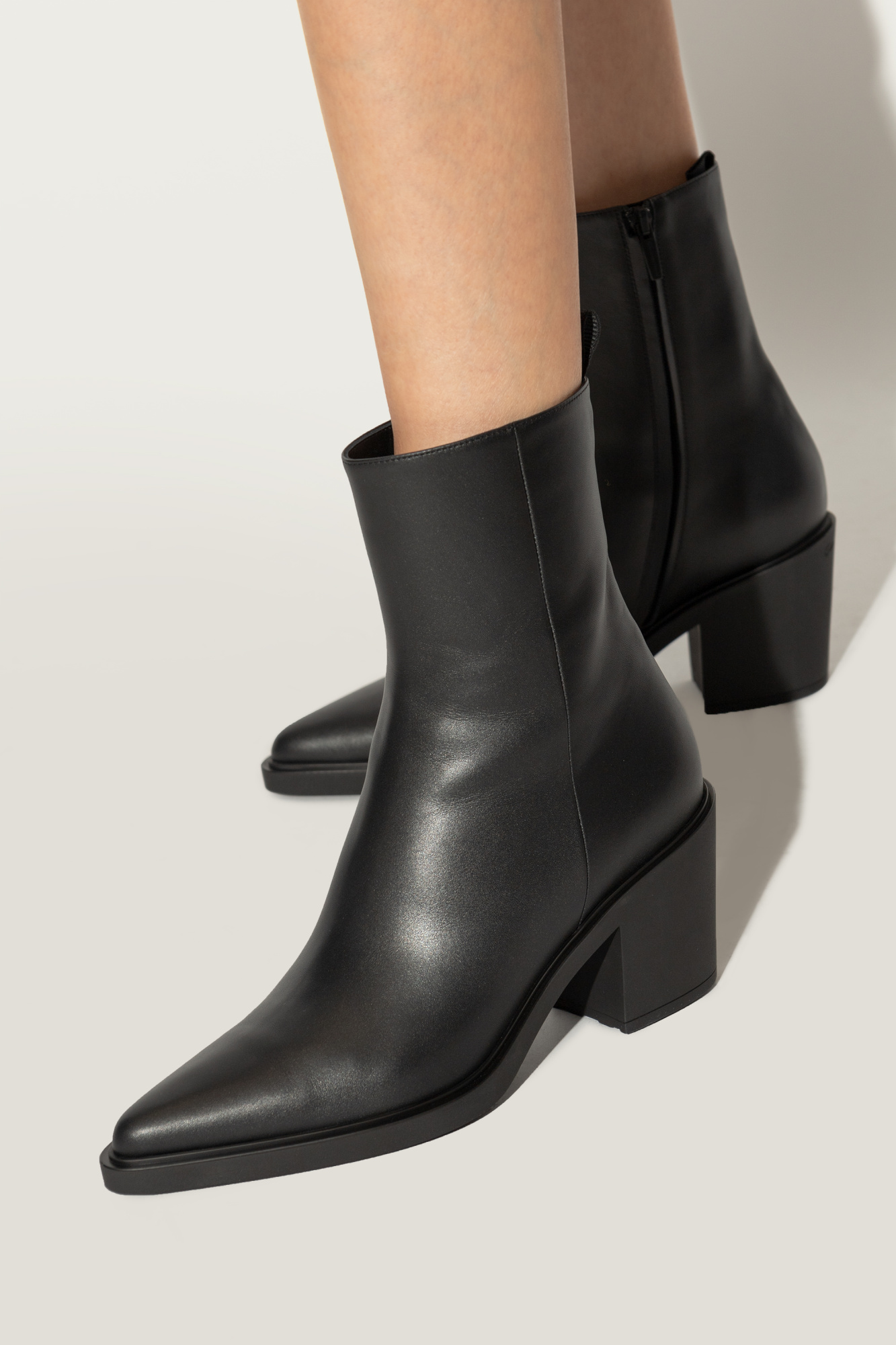 Gianvito rossi leather ankle boots on sale